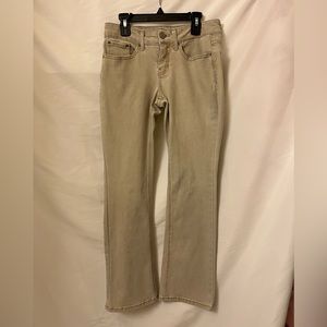 Biege Lowrise Bootcut Pants
